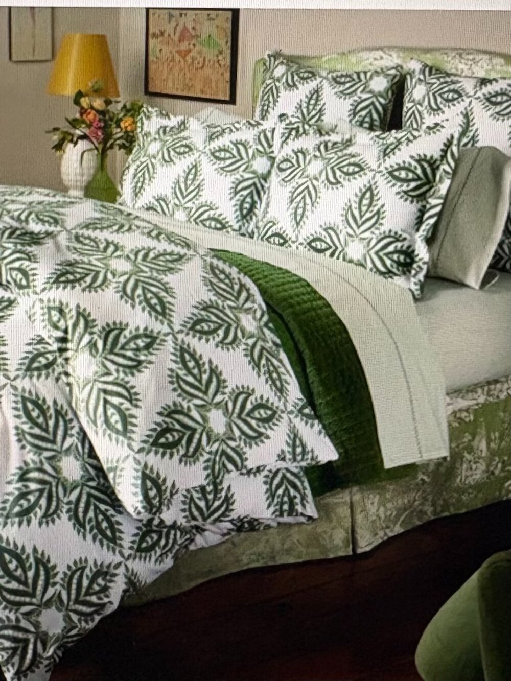 John Robshaw Queen Duvet Cover and Matching Euro Sham